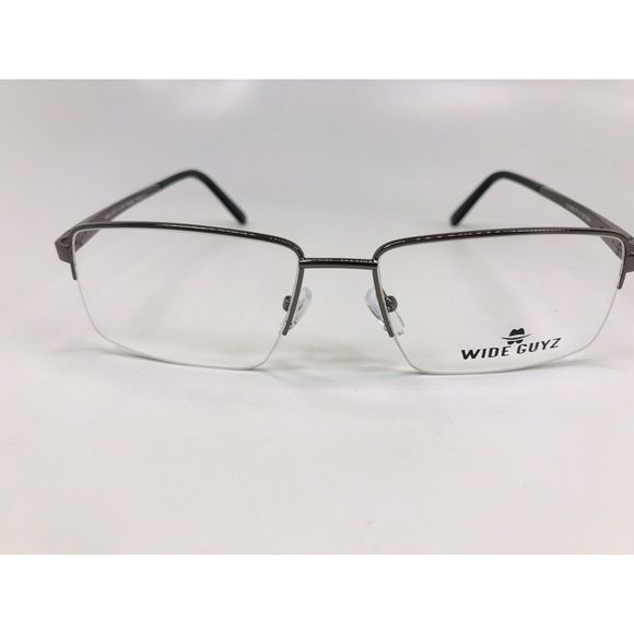 New Wide Guyz Gunmetal CLYDE Eyeglasses 57mm for The Stylish Large Man - Picture 3 of 12